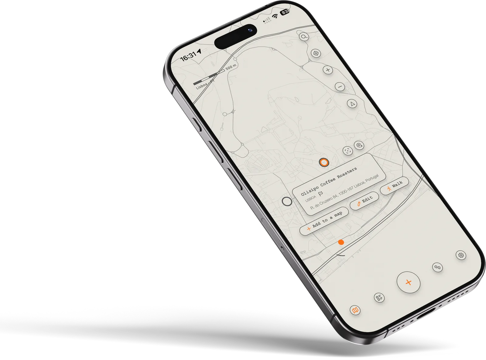 Pinda running on an iPhone